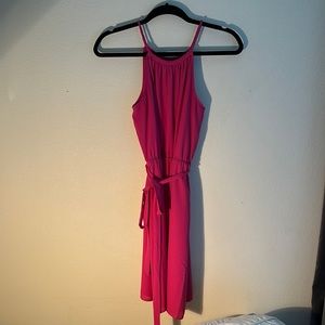 Pink casual mid dress